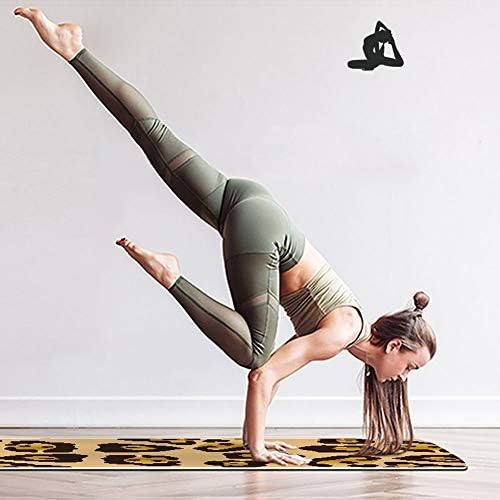 QTT prostirka za jogu neklizajuća velika podstavljena prostirka za jogu TPE podloga za vježbanje za Pilates