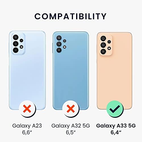 kwmobile Set od 6 štitnika za ekran kompatibilan sa Samsung Galaxy A33 5G zaštitom ekrana kristalno čistim