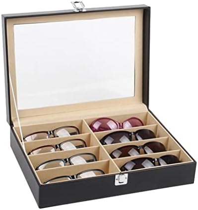 Kutija Za Nakit Moda Od Umjetne Kože 8-Grid Naočare Za Oči Futrole Naočare Za Sunce Displej Kutija Za Odlaganje