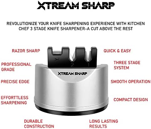 XTREAM SHARP profesionalni oštrice za noževe za kuhinjske noževe nazubljeni noževi sportski noževi / Sharper Repair Restore/3 slota Tungsten Carbide ili keramičke oštrice/Afilador de cuchillos