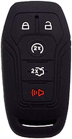 5 dugmadi pametni ključ Silikonski privjesak za ključeve Navlaka za kožu za Ford F-150 Lincoln Fusion MKZ