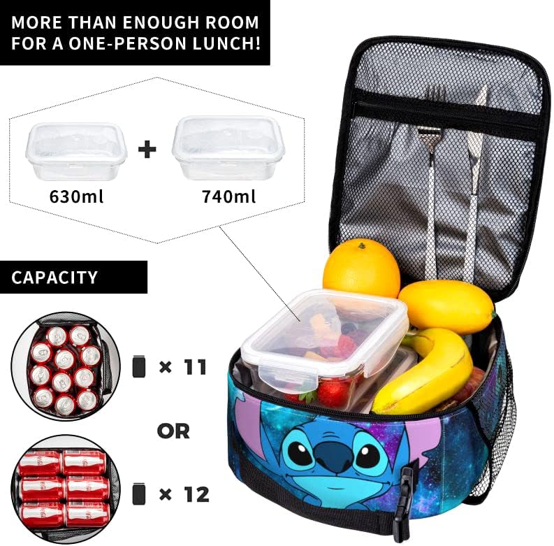 nderind Anime torba za ručak termo prenosiva kutija za ručak izolovane torbe pokloni za muškarce žene kancelarijski