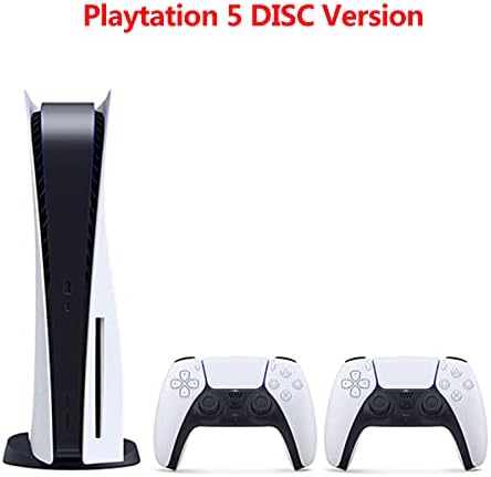 PS5 naljepnica za kožu za konzole i 2 kontrolera puna Vinilna naljepnica zaštitni poklopac Prednja ploča za Venom Carnage kompatibilan sa PS5 disk Edition, za muškarce dječake, Bijela