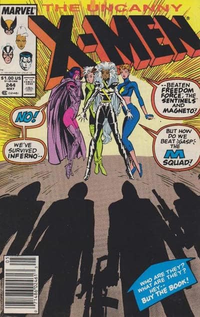 Uncanny X-Men, 244 VF ; Marvel comic book / 1st izgled Jubilee