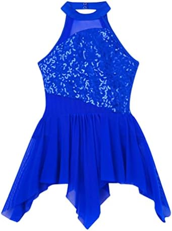 Yizyif dječje djevojke sekfine plesne haljine balet Leotard turtleneck lirski haljini Kostim za nepravilno performanse