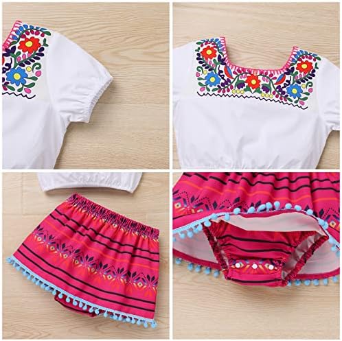 Awibmk od novorođenih djevojačkih djevojačkih voćnih outfit Romar + cvjetne dno kratke hlače + sa ljetnom