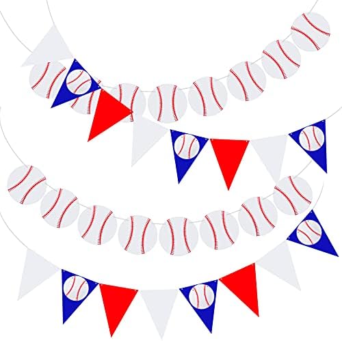 4 komada Bejzbol Banner party dekoracije Bejzbol papir vijenac za sportsku temu rođendanski tuš potrepštine