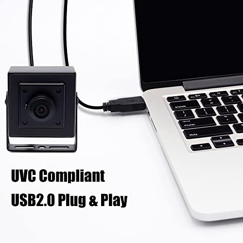 SVPRO 8MP USB modul kamere sa kućištem, Fisheye Webcam širokokutni UVC kompjuterski fotoaparat za industrijsku
