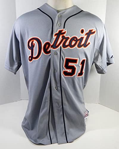 2012 Detroit Tigers Jeff Jones 51 Igra Polovni sivi Jersey 50 942 - Igra Polovni MLB dresovi