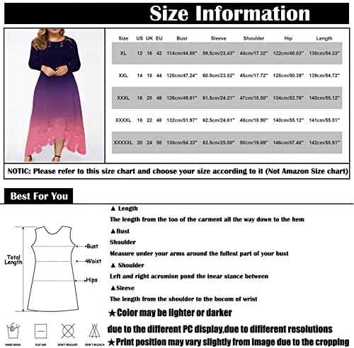 Qtthzzr Plus Size ljetne haljine za žene, otvorene prednje Ležerne praznične večernje haljine ženske duge