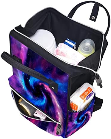 Guerotkr putnički ruksak, ruksak za torbu pelena, ruksak pelena, šareni univerzum zvjezdani zvjezdani uzorak