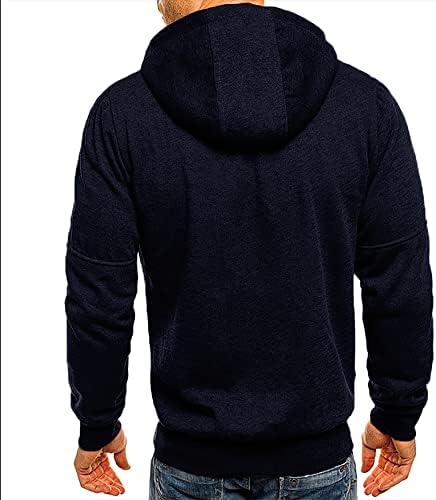 Zoeown muški sportski džemper sa dugim rukavima sa džepovima sa džepovima Jogging Track i podnela teretanu
