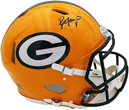 Brett Favre potpisao Green Bay Packers Speed Authentic NFL Helmets sa autogramom