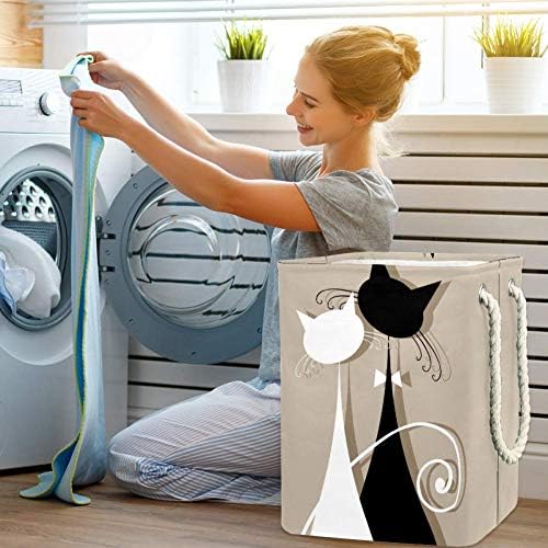 Inhalator par mačke zajedno silueta za vaš dizajn 300d Oxford PVC vodootporna odjeća Hamper velika korpa za veš za deke igračke za odjeću u spavaćoj sobi
