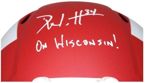 Derek Watt sa autogramom / potpisanim Wisconsin Jazavcima F / S AMP kaciga JSA 28929-fakultetske kacige