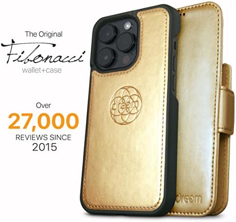 Dreem Fibonacci 2-u-1 novčanik za Apple iPhone 14 Pro - luksuzna veganska koža, magnetsko odvojivo kućište