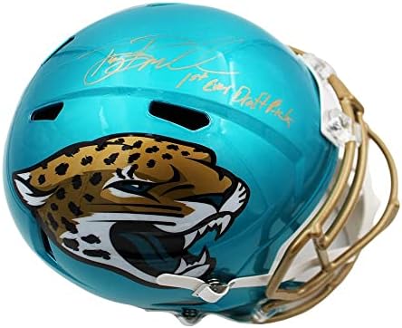 Tony Boselli potpisao Jacksonville Jaguars Speed Full Size Flash NFL kacigu sa NFL kacigama 1st Ever Draft