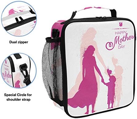 Izolovana torba za ručak za muškarce i žene za djecu Happy Mother's Day Flyer kutija za ručak kontejneri