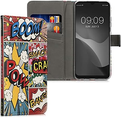 kwmobile torbica za novčanik kompatibilna sa Samsung Galaxy A22 5G - futrolom od umjetne kože-simboli stripova