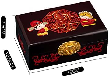 JYDQM retro nakit kutija Kineske naruteljke na narukvice princeze Nakit za skladištenje kozmetičkih futrola