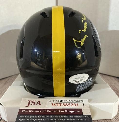 Pittsburgh Steelers Gerry Mullins Potpisan Mini Kaciga Jsa Coa!! - Potpisani NFL šlemovi
