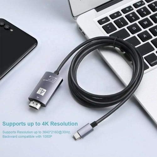 Boxwave Cable kompatibilan s vivo x70 pro - SmartDisplay kabl - USB tip-c do HDMI, USB C / HDMI kabel za