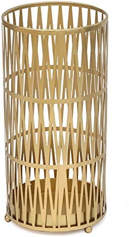 Joveco kišobran - zlatni metalni okrugli krovni štand Držač sa kapljicom za kuhanje za kućne ulazne stalne