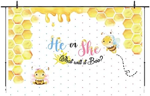 Spol male Pčele otkriva pozadine on ili ona šta će beba biti košnica pčelinji Spol otkriva fotografiju pozadina beba otkriva zabave Banner dekoracije 5x3ft