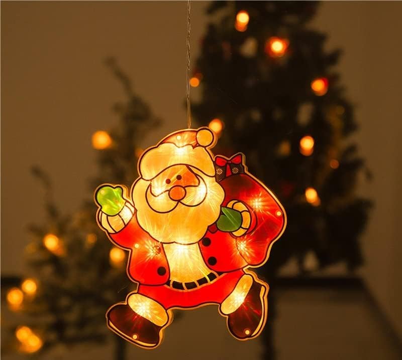 Pifude božićni ukrasi Božićna naljepnica za prozor Santa Claus Snjegović usisni ukras za usisavanje svijetla