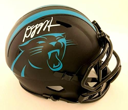 Dj Moore Carolina Panthers Speed Eclipse Mini kaciga Bijela Tinta Jsa Hologram NFL kacige sa Coa-autogramom