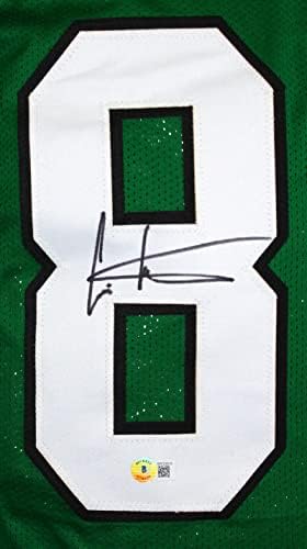 Cris Carter autografirao zeleni pro stil Jersey-Beckett w hologram crna