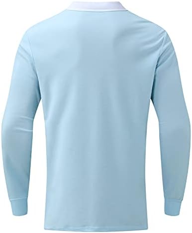 Wocachi patipper Polo majice Plain casual pique polo majice za muškarce 1/4 zip odvojite kratki rukav Slim Fit Polo majica