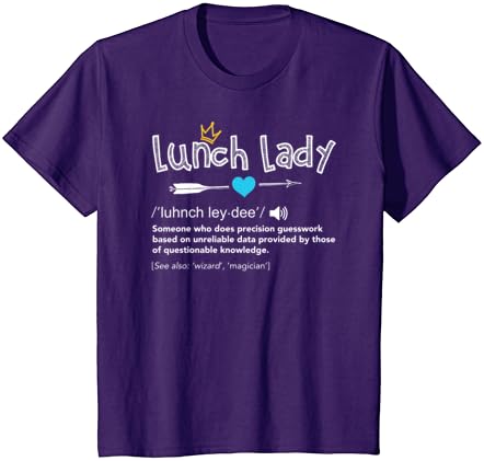 Lunch Lady Definicija Povratak U Školu Učitelj Zahvalnost T-Shirt