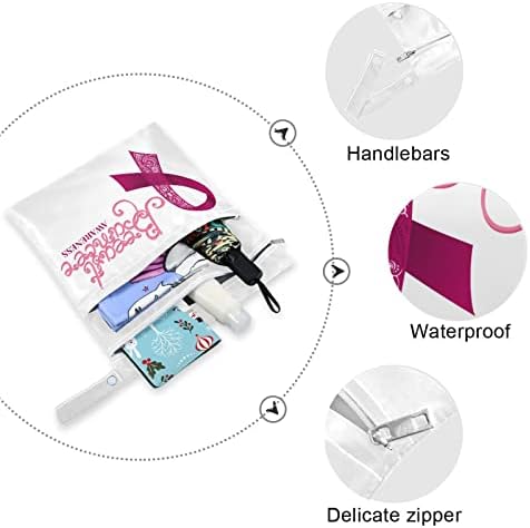 ZZXXB Svjesnost raka dojke Vodootporna mokra torba za višekratnu krpu za ponovnu pelenu sa džepom sa patentnim