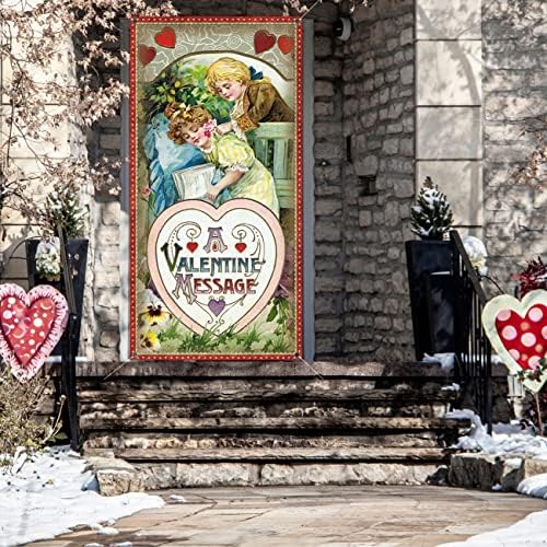 Dekoracija zaljubljenih vrata Valentinova Vintage Sretan dekoracija zaljubljenih za Valentinovo Velika valentinovna