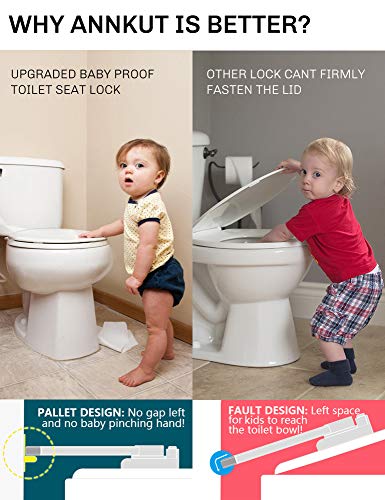 Sigurnost na djecu za wc-u, toaletna sigurnosna brava otporna na toalet sa 2 vrlo jaka 3M ljepila, pogodna