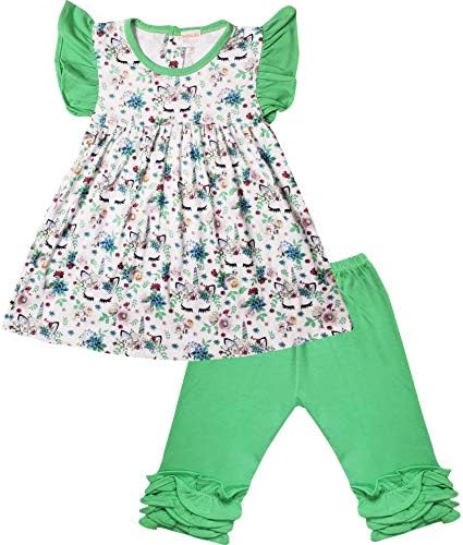 Djevojke za djecu za bebe TODDLER Odjeća za jednorog - kratkih rukava Top Sets odjeće Capris