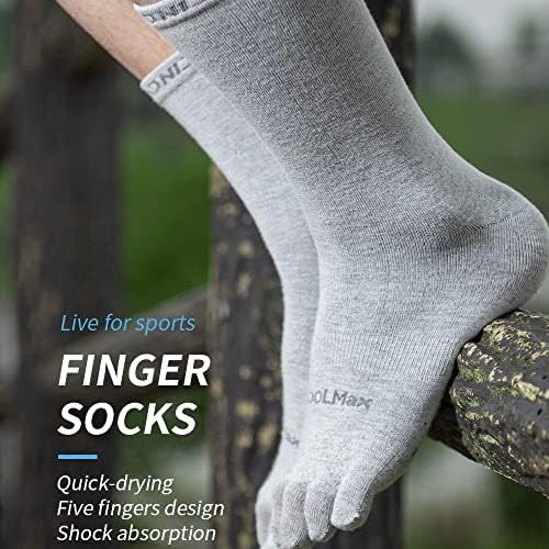 Yougle Aonijie ultra tanke čarape za nožne prste za muškarce i žene Coolmax Pet prst trčanje čarape vlage