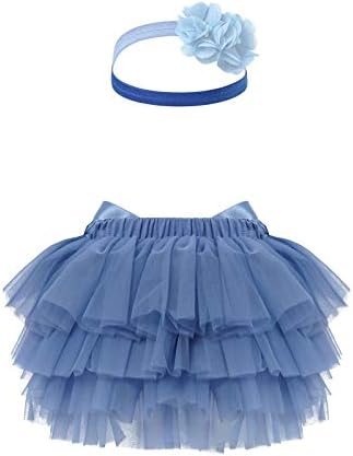 Acsussov novorođenčad za bebe 2pcs Lijepa princeza odijela Tutu mrežasta suknja s poklopcem za rođendan