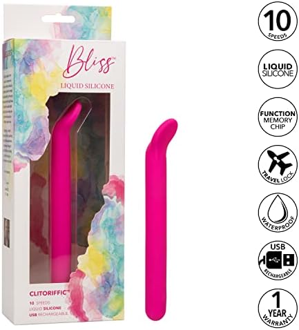 CaleShotics Bliss ™ tečni silikonski klitoriffic ™ - punjivi štand masažer seks igračka za žene - ružičasta