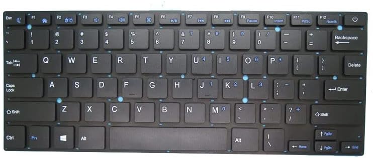 Laptop tastatura za CONNEX SmartBook L1475-BAY-SL & nbsp;Sjedinjene Američke Države crna bez okvira