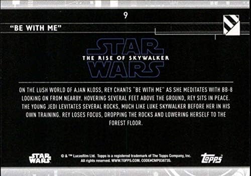2020 TOPPS Star Wars Raspon Skywalker Series 2 Blue 9 Budite sa mnom Trgovačka kartica Rey