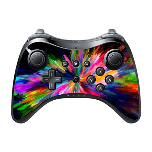 Rainbow apstraktne boje boje Splash vinilna naljepnica naljepnica kože Moonlight4225 za Wii u Pro kontroler