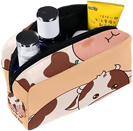 Tbouobt Torba za šminku Travel Cosmetic torbica torbica torbica sa patentnim zatvaračem, krava životinja