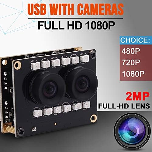 2 megapiksela Full HD USB web kamera 1080p 90 stepeni distorzije Stereo USB kamera sa AR0230 senzorom, USB2.