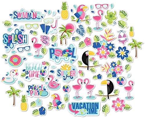 Papir die rezovi - vrijeme odmora - za putopis Tropical Beach - preko 60 Cardstock Scrapbook Die - by Ets