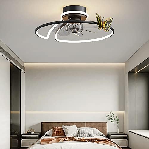 YiComing Creative Leptir ventilatorski strop svjetla Stepless DIMMANJE Svjetlo Mute Smart Stropni ventilator
