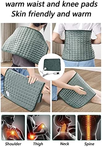 Električni jastučić za grijanje za leđa - 6 podešavanja grijanja za koljena, vrat i ramena pokrivač za grijanje