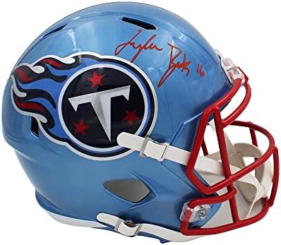 Treylon Burks potpisao Tennessee Titans Speed Full Size Flash NFL kacige sa autogramom NFL Helmets