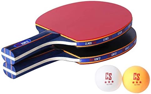 Clinch Star Ping Pong veslački stolni reket za tenis Professional Set - 3 zvjezdice i organiziranje kućišta